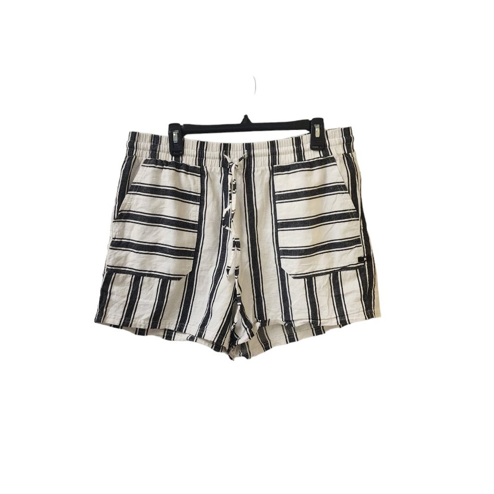 Hurley Everyday Striped Walk Casual Pull On Shorts Women's Size XL